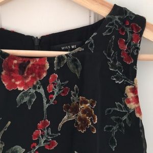 Miss Me brand velvety shift dress